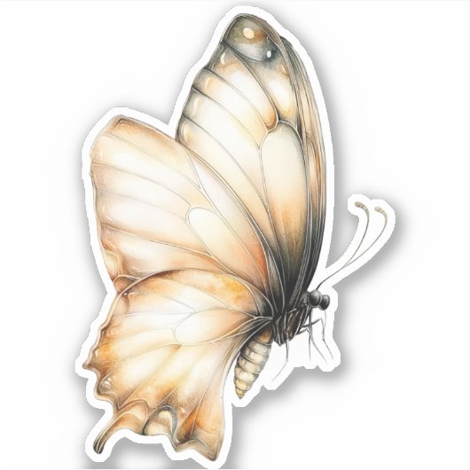 Golden Honey Fairy World – Butterflies Aufkleber (Vorderseite)