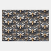 Golden Honeybee Geschenkpapier Set (Vorderseite 2)