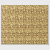 Golden Honeycomb 3D Render Textur Geschenkpapier (Flach)