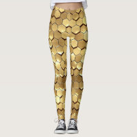 Golden Honeycomb 3D Render Textur