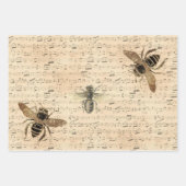 Golden Honeycomb Bee Geschenkpapier Set (Vorderseite 3)