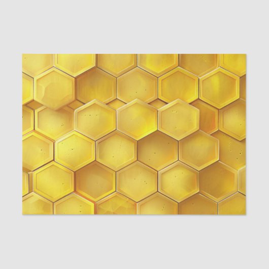Golden Honeycomb Decoupage Seidenpapier (Vorderseite)