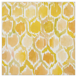 GOLDEN HONEYCOMB handgemalte Wasserfarbe Stoff