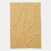 Golden Honeycomb Pattern Geschirrtuch (Vertikal)