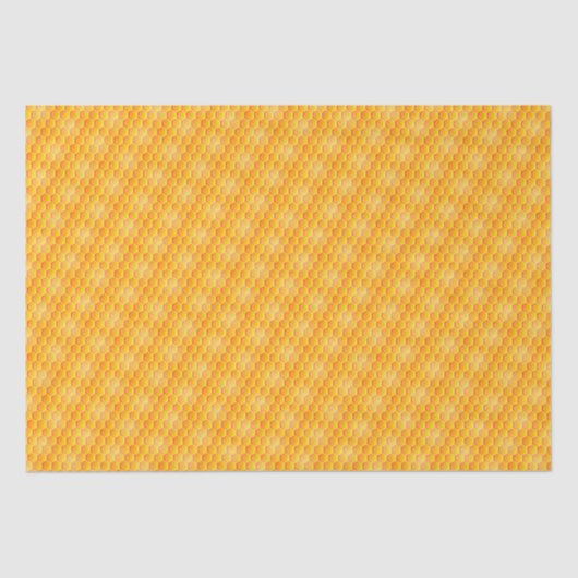 Golden Honeycomb Pattern Seidenpapier (Vorderseite)