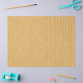 Golden Honeycomb Pattern Seidenpapier (Basteln)