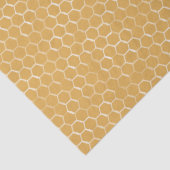 Golden Honeycomb Pattern Seidenpapier (Detail)