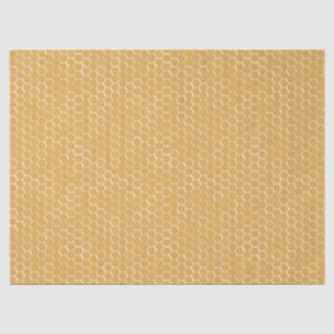 Golden Honeycomb Pattern Seidenpapier