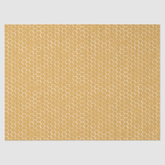 Golden Honeycomb Pattern Seidenpapier (Vorderseite)