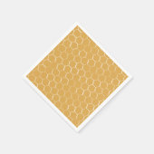 Golden Honeycomb Pattern Serviette (Ecke)