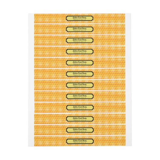 Golden Honeycomb Security Lid Labels (Bogen)