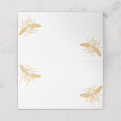 Golden Honeycomb und Bienen 2 Platzkarte (Außenseite Aufgefaltet)