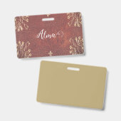 Golden Honeysuckles - personalisiert Ausweis (Vorder- & Rückseite)