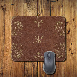 Golden Honeysucks in Lederlook Mousepad