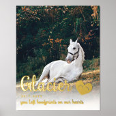 Golden Hoofprints auf unserer Horst-Gedenkstätte Foliendrucke (Vorderseite)