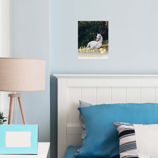 Golden Hoofprints auf unserer Horst-Gedenkstätte Foliendrucke (In Situ (Schlafzimmer))