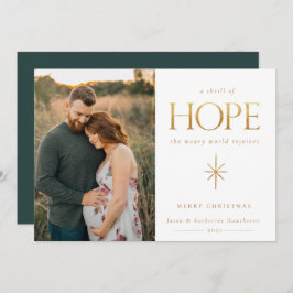 Golden Hope Family Foto Weihnachtskarte