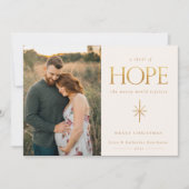 Golden Hope Family Foto Weihnachtskarte (Vorderseite)