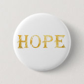 Golden Hope Text Round Abzeichen Button (Vorderseite)