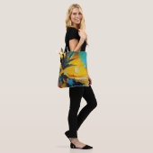 Golden Horizon – Abstract Tropical Sunset Tasche (Am Model)