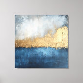 Golden Horizon - Abstrakte Leinwand Kunst (Vorderseite)