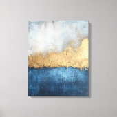 Golden Horizon - Abstrakte Leinwand Kunst (Vorderseite)