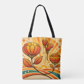 Golden Horizon Bloom Tasche (Rückseite)