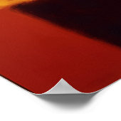 Golden Horizon Color Field Abstract Modern Wall  Poster (Ecke)