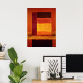 Golden Horizon Color Field Abstract Modern Wall  Poster (Heimbüro)