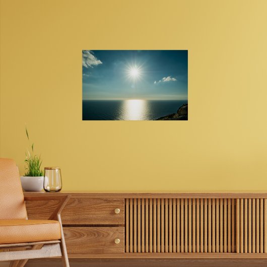 Golden Horizon | Dingli Cliffs Malta Seascape Poster (Wohnzimmer 2)