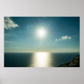 Golden Horizon | Dingli Cliffs Malta Seascape Poster (Vorne)