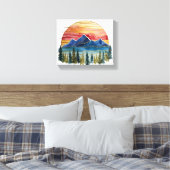 Golden Horizon Leinwanddruck (Insitu (Schlafzimmer))