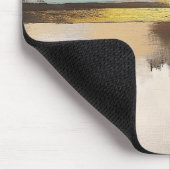 Golden Horizon – Minimalist Abstract Landscape Mousepad (Ecke)
