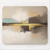 Golden Horizon – Minimalist Abstract Landscape Mousepad (Vorne)