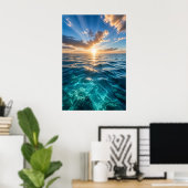 Golden Horizon Ozean Poster (Heimbüro)