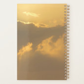 Golden Horizon - Serene Sunset Clouds Planner Planer (Rückseite)