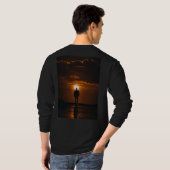 "Golden Horizon: Sunset Vibes T-Shirt" T-Shirt (Schwarz voll)