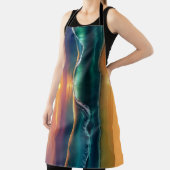 Golden Horizon Wave All-Over Print Apron Schürze (InSitu)