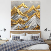 Golden Horizons Leinwanddruck (Insitu (Schlafzimmer))
