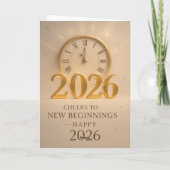 Golden Horizons – New years 2026 Karte (Rückseite)