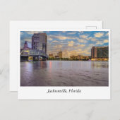 Golden Horizons: Sunset Jacksonville's Skyline Postkarte (Vorne/Hinten)
