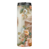Golden Horse Head Floral Beauty Thermosbecher (Rückseite)