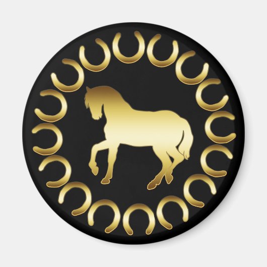 GOLDEN HORSE MAGNET (Vorne)