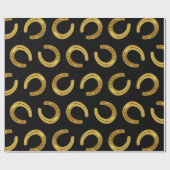 Golden horseshoe geschenkpapier (Flach)