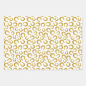 Golden Horseshoes Viel Glück St. Patricks Day Geschenkpapier Set (Vorderseite 3)