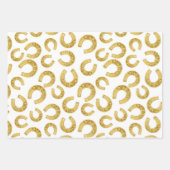 Golden Horseshoes Viel Glück St. Patricks Day Geschenkpapier Set (Vorderseite)