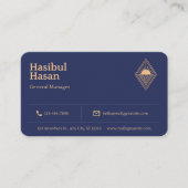 Golden Hotel Beruflich Manager Business Card Visitenkarte (Vorderseite)