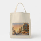 Golden Hour Al-Olaya District, Riyadh Tote Bag Tragetasche (Rückseite)
