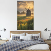 Golden Hour at the Old Windmill Leinwanddruck (Insitu (Schlafzimmer))