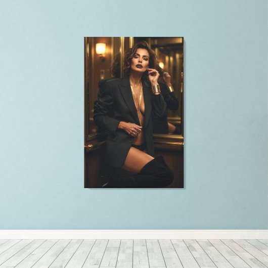 Golden Hour Authority Leinwanddruck (Insitu (Holzboden))